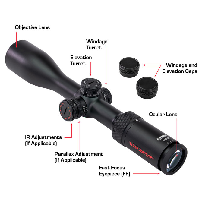 Winchester Supreme 1-4x24mm Rifle Scope