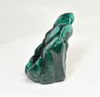 2.99" POLISHED MALACHITE FLAME Carving Self Standing Congo B229