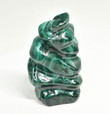 3.46" POLISHED MALACHITE FLAME Carving Self Standing Congo B224