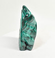 4.05" POLISHED MALACHITE FLAME Carving Self Standing Congo B230
