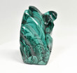 4.05" POLISHED MALACHITE FLAME Carving Self Standing Congo B230