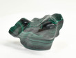 2.63" POLISHED MALACHITE FLAME Carving Self Standing Congo B225