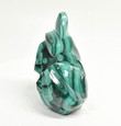 3.34" POLISHED MALACHITE FLAME Carving Self Standing Congo B221