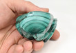 3.34" POLISHED MALACHITE FLAME Carving Self Standing Congo B221