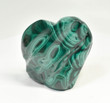 2.71" POLISHED MALACHITE FLAME Carving Self Standing Congo B232