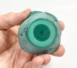 2.28" POLISHED MALACHITE BULLSEYE Eye Shilu Mine, China B292