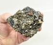 3.26" PYRITE CRYSTAL Cluster Huanzala Mine, Peru T426