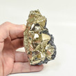 3.93" PYRITE CRYSTAL Cluster With Galena Sphalerite Huanzala Mine, Peru T431