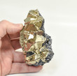 3.93" PYRITE CRYSTAL Cluster With Galena Sphalerite Huanzala Mine, Peru T431