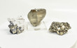 3 Piece PYRITE CRYSTAL Cluster set Huanzala Mine, Peru T422