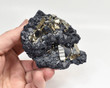 3.46" PYRITE CRYSTAL With Sphalerite Quartz and Cluster Huanzala Mine, Peru T417