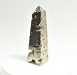 6.69" Polished PYRITE OBELISK TOWER Huanzala mine, Peru T399