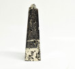 6.10" Polished PYRITE OBELISK TOWER Huanzala mine, Peru T404