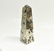 6.10" Polished PYRITE OBELISK TOWER Huanzala mine, Peru T404