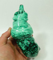 6.49" BEAUTIFUL POLISHED MALACHITE BEAR ANIMAL CARVING CONGO MC-78