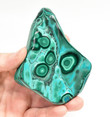 4.33" POLISHED BULLSEYE MALACHITE And CHRYSOCOLLA - Congo B138