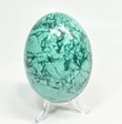 3.30" POLISHED MALACHITE EGG With Stand Congo E659