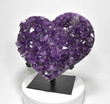 10.03" Beautiful Polished AMETHYST HEART with stand - Brazil T216