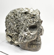 XXL Massive Golden Polished PYRITE Crystal SKULL with Quartz 109 Pounds T499