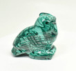 3.03" POLISHED MALACHITE OWL Carving - Congo - CM72