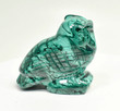 3.03" POLISHED MALACHITE OWL Carving - Congo - CM72