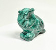 3.03" POLISHED MALACHITE OWL Carving - Congo - CM72