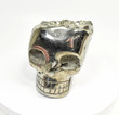4.05" Polished PYRITE SKULL Huanzala mine, Peru T495