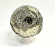 4.21" Polished PYRITE SPHERE With Stand Huanzala mine, Peru T492