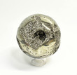 4.21" Polished PYRITE SPHERE With Stand Huanzala mine, Peru T492