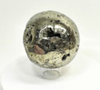 4.21" Polished PYRITE SPHERE With Stand Huanzala mine, Peru T492