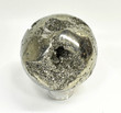 4.21" Polished PYRITE SPHERE With Stand Huanzala mine, Peru T492