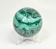2.51" POLISHED MALACHITE SPHERE With Stand - Congo - E668