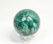 2.51" POLISHED MALACHITE SPHERE With Stand - Congo - E668
