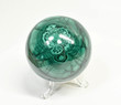 2.79" POLISHED MALACHITE SPHERE With Stand - Congo - E670