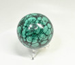 2.83" POLISHED MALACHITE SPHERE With Stand - Congo - E667