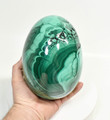 6.57" POLISHED MALACHITE EGG With Stand 10.8 Pounds - Congo - E662
