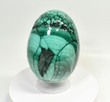 6.57" POLISHED MALACHITE EGG With Stand 10.8 Pounds - Congo - E662