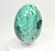 8.77" POLISHED MALACHITE EGG With Stand 14.1 Pounds - Congo - E661