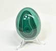 2.32" POLISHED MALACHITE EGG With Stand - Congo - E679