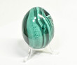 2.32" POLISHED MALACHITE EGG With Stand - Congo - E679