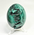 2.79" POLISHED MALACHITE EGG With Stand No Filler - Congo - E681