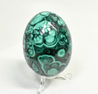 2.32" POLISHED MALACHITE EGG With Stand - Congo - E678
