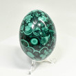 2.32" POLISHED MALACHITE EGG With Stand - Congo - E678