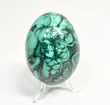 2.32" POLISHED MALACHITE EGG With Stand - Congo - E678