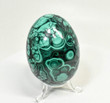 2.32" POLISHED MALACHITE EGG With Stand - Congo - E678