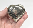 2.32" Polished PYRITE HEART Huanzala Mine, Peru - T343