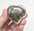 2.32" Polished PYRITE HEART Huanzala Mine, Peru - T343