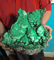 14.5" Amazing 30.80 Pounds MALACHITE and CHRYSOCOLLA Kalukuluku Mine, Congo Q-14