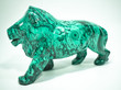 8.54" Polished MALACHITE Lion Animal Carving - CONGO MC-274