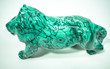 8.54" Polished MALACHITE Lion Animal Carving - CONGO MC-274